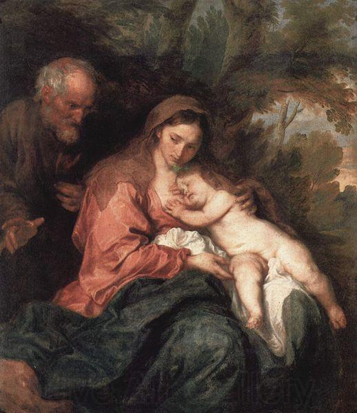 Anthony Van Dyck The Rest on The Flight into Egypt Germany oil painting art